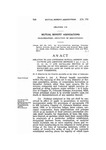 Relating to and Governing Mutual Benefit Associations and Amending Section 5 (a), 6 (a), 9, 10, 13, 16, 17 and Repealing Section 22 of Chapter 198 of the Session Laws of 1937, and Repealing All Acts or Parts of Acts in Conflict Therewith