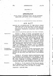 Making an Appropriation to the State Public Welfare Fund for the Fiscal Years 1941-1942 and 1942-1943, to Be Used for Aid to Indigent Colorado Residents Afflicted with Tuberculosis