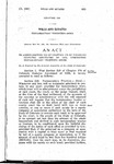 To Amend Section 229 of Chapter 176 of Colorado Statutes Annotated of 1935, Concerning Testamentary Trustee's Bonds.