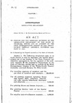 To Provide for the Ordinary Expenses of the Legislative Department of the State of Colorado, During and on Account of the First Extraordinary Session of the Thirty-Fourth General Assembly, Convened January 28, 1944.