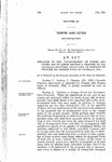 Relating to the Incorporation of Towns and Cities and to Amend Section 2, Chapter 163, 1935 Colorado Statutes Annotated, as Amended by Chapter 222, Session Laws of Colorado, 1941.