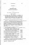 To Provide for the Ordinary Expenses of the Legislative Department of the State of Colorado, During and on Account of the First Extraordinary Session ot the Thirty-Fifth General Assembly, Convened November 19, 1945