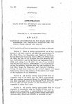 Making an Appropriation to the State Home for Dependent and Neglected Children for the Fiscal Years 1945-1946 and 1946-1947.