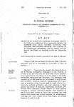 Relating to State and National Defense; Providing for the Creation of a Colorado Council of Defense and Local Defense Agencies; Prescribing the Powers Thereof; and Making an Appropriation Therefor; and to Amend and Re-Enact Chapter 140, Session Laws of Colorado, 1943.