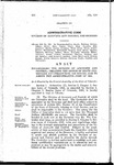 Establishing the Division of Accounts and Control; Creating the Office of State Controller and Prescribing His Duties; and to Amend the Administrative Code of 1941