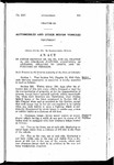 To Amend Sections 245, 249, 251, and 258, Chapter 16, 1935 Colorado Statutes Annotated, as Amended, Relating to Lights, and Reflectors on Vehicles