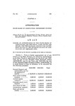 Making an Appropriation to the State Board of Agriculture, for the Fiscal Years 1949-1950 and 1950-1951, for the Colorado Agriculture Experiment Station of the Colorado College of Agriculture and Mechanic Arts.