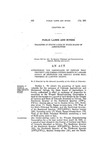 Authorizing the Conveyance of Certain Real Property and Timber-cutting Rights in Larimer County in Exchange for Certain Other Real Property in Larimer County.