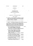 To Provide for the Oridinary Expenses of the Legislative Department of the State of Colorado During and On Account of the Thirty-seventh General Assembly.