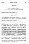 Concerning Financial Institutions, and in Connection Therewith Providing For Changes in Regulation of Savings and Loan Associations and For a Change in The Authority of Water Conservancy Districts to Deposit Moneys and Appoint Custodians of Moneys.