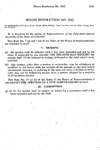 House Resolution No. 1012