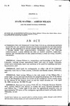 Authorizing the Use pursuant to Section 37-81-101 (1), Colorado Revised Statutes 1973, by Ashton Wilson of Water Diverted Out of the North Fork of the Republican River Under the Property of the Wilson NO. 1 Water Right for Agricultural Purposes Only on Certain Agricultural Lands Owned by Him in Dundy County, Nebraska, Which Are Contiguous to His Agricultural Lands in Yuma County, Colorado.