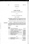 Authorizing a Transfer of Appropriations for the Colorado Game and Fish Department During the Current Fiscal Year Ending June 30, 1951.