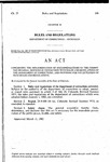 Concerning the Implementation of Recommendations of the Committee on Legal Services in Connection With Rules and Regulations of the Department of Corrections, and Providing for the Extension of Such Rules and Regulations