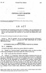 Concerning the Charter of the City of Central, and Authorizing the City to Issue Development Bonds and Establish Improvement Districts and Expanding Its Powers of Taxation and Ordinance Adoption.