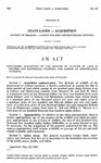 Concerning Acquisition by the Division of Wildlife of Land in Dolores and Montezuma Counties, and Making an Appropriation Therefor.