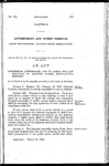 Concerning Automobiles and to Amend the Law Relating to Minimum Speed Regulation Thereof.