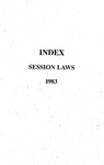 Index Session Laws 1983