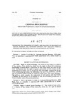 Concerning the Commission of Crimes, and Relating to the Rights of Victims Thereof and Witnesses Thereto and Creating Criminal Offenses for the Protection of Such Witnesses and Victims