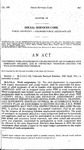 Concerning Work Requirements for Recipients of Aid to Families With Dependent Children, and in Connection Therewith Creating the Work Supplementation Program.