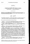 Concerning Protection Against the Liability of Persons Serving as Directors, Officers, Agents, or Employees of Corporate Entities.