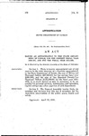 Making an Appropriation to the State Department of Parole, for the Current Fiscal Year 1950-1951, and for the Fiscal Year 1951-1952.