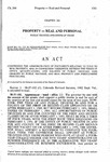 Concerning the Administration of Documents Relating to Title to Real Property, and, in Connection Therewith, Revising the Terms of Office, Qualifications, and Salaries of Public Trustees, Fees Charges by Public Trustees, and Real Property Lien Foreclosure Procedures.