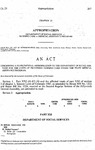 Concerning a Supplemental Appropriation to the Department of Social Services for the Costs of Providing Nursing Care Under the State Medical Assistance Program