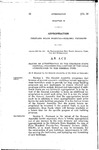 Making an Appropriation to the Colorado State Hospital; Providing for a Return of the Funds Appropriated to the General Fund.