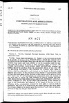 Concerning Authorization for a Corporation to Impose Conditions on Rights and Options for the Purpose of Restricting the Rights of a Person Holding a Certain Percentage of the Corporation's Voting Shares