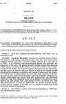 Concerning Amendments to Statutory Provisions Related to the Authority of the State Department of Health to Control HIV Infection, the Virus That Causes Acquired Immune Deficiency Syndrome