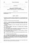 Concerning Authority for the Substitution of Colorado Banks and Trust Companies as Fiduciaries Under the 