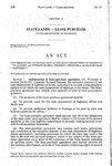 Concerning the Authorization of the State Department of Highways to Acquire an Interest in Real Property Through a Lease-Purchase Agreement.