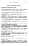 Senate Joint Memorial 91-3 - Urging the Congress of the United States to Adopt Legislation Strengthening the 