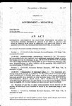 Concerning Amendments to Statutory Provisions Relating to Municipal Powers Provided in Article 10 of Title 13, Article 4 of Title 14, Article 20 of Title 30, Articles 4, 10, and 16 of Title 31, and Article 32 of Title 34, Colorado Revised Statutes, as Amended.