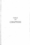 Table of Chapters