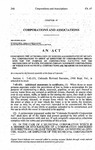 Concerning the Authorization of Individuals Designated by Municipal Corporations to Serve as Directors of Corporations Organized for the Purpose of Constructing Facilities for the Distribution of Water, Including Certain Nonprofit Corporations, of Which Such Municipal Corporations are Members or Stockolders.