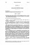 Concerning the Cash Funding of the Activities Relating to Financial Institutions Regulated by Specified Divisions in the Department of Regulatory Agencies.