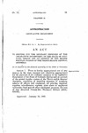 To Provide for the Ordinary Expenses of the Legislative Department of the State of Colorado, During and on Account of the Second Regular Session of the Thirty-Eighth General Assembly