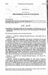 Concerning the Regulation of the Practice of Optometry, and, in Connection Therewith, Continuing the State Board of Optometric Examiners.