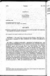 Concerning Adjustment of the Ratio of Valuation for Assessment for Residential Real Property for Property Tax Purposes.