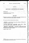 Concerning the Continuance of the Existence of the Board of Directors of the Auraria Higher Education Center as Presently Constituted.