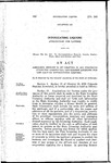 Amending Section 21 of Chapter 89, 1935 Colorado Statutes Annotated, Concerning Licenses for the Sale of Intoxicating Liqours