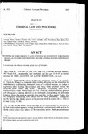 Concerning the Strengthening of Laws Governing the Enforcement of Restraining Orders, and, in Connection Therewith, Creating a Central Registry of Restraining Orders.