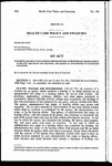 Concerning Revisions to Statutes Governing Services Administered by the Department of Health Care Policy and Financing, and Making an Appropriation in Connection therewith.