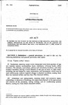 To Provide for the Payment of the Expenses of the Executive, Legislative, and Judicial Departments of the State of Colorado, and of its Agencies and Institutions, for and During the Fiscal Year Beginning July 1, 1996, Except as Otherwise Noted.