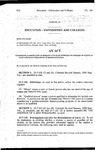 Concerning Classification of Students as In-State Students for Purposes of Tuition at State-Supported Institutions of Higher Education.