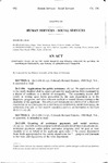 Concerning State Aid to the Needy Disabled for Persons Addicted to Alcohol or Controlled Substances, and Making an Appropriation Therefor.