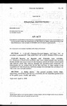 Concerning an Exemption for Federally Chartered Savings and Loan Associations and Savings Banks Under the Supervision of the Office of Thrift Supervision from the Requirements of the Reports on Deposits and Colorado Loan Statute.