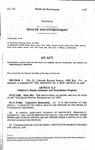 Concerning Dental Health Programs to Address Dental Problems, and Making an Appropriation Therefor. by Colorado General Assembly